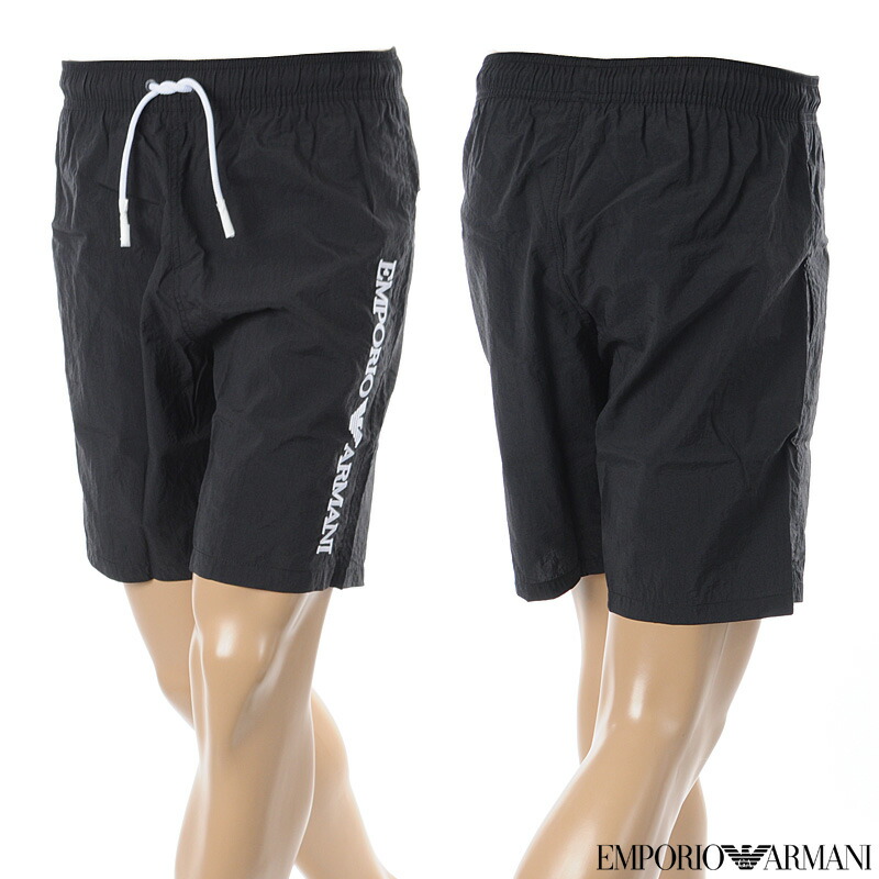 美品　エンポリオアルマーニ　メンズ　スイムウェア　ショートパンツ　M 黒 楽天市場】EMPORIO ARMANI SWIMWEAR エンポリオアルマーニ