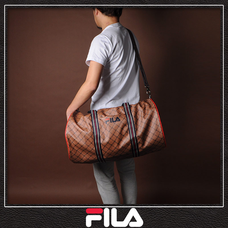 正規品 フィラ Fila ダッフル ボストンバッグ ショルダーストラップ付き 2wayバッグ New Travel Bag ブラウン 最先端 Rgsmarbleandgranite Com