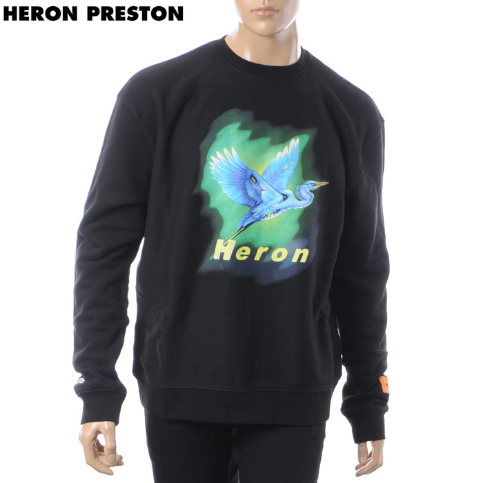 戸呂 プレストン HERON PRESTON 労働者の一団のど首 汗水 メンズ AIRBR.HERON HMBA002F18601002 黒いこと 調教師 トップス ブランド名 一般受け オシャレ 表どおり 流行り物 心地よい ロゴタイプ