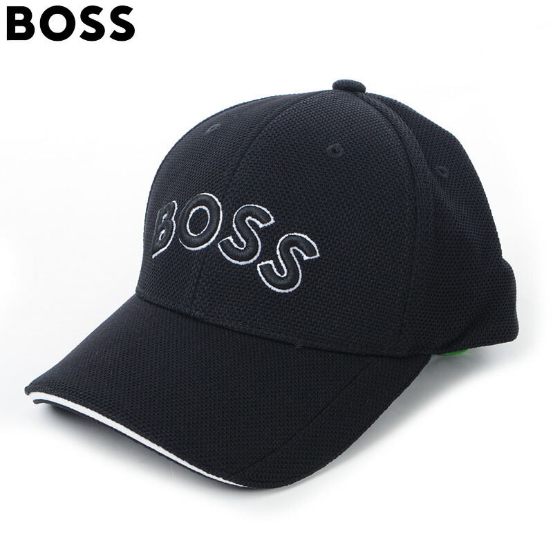 HUGO BOSS☆BOSS ロゴパッチ コットン ベースボールキャップ HUGO BOSS(ヒューゴボス)キャップ コットンツイル ベースボール