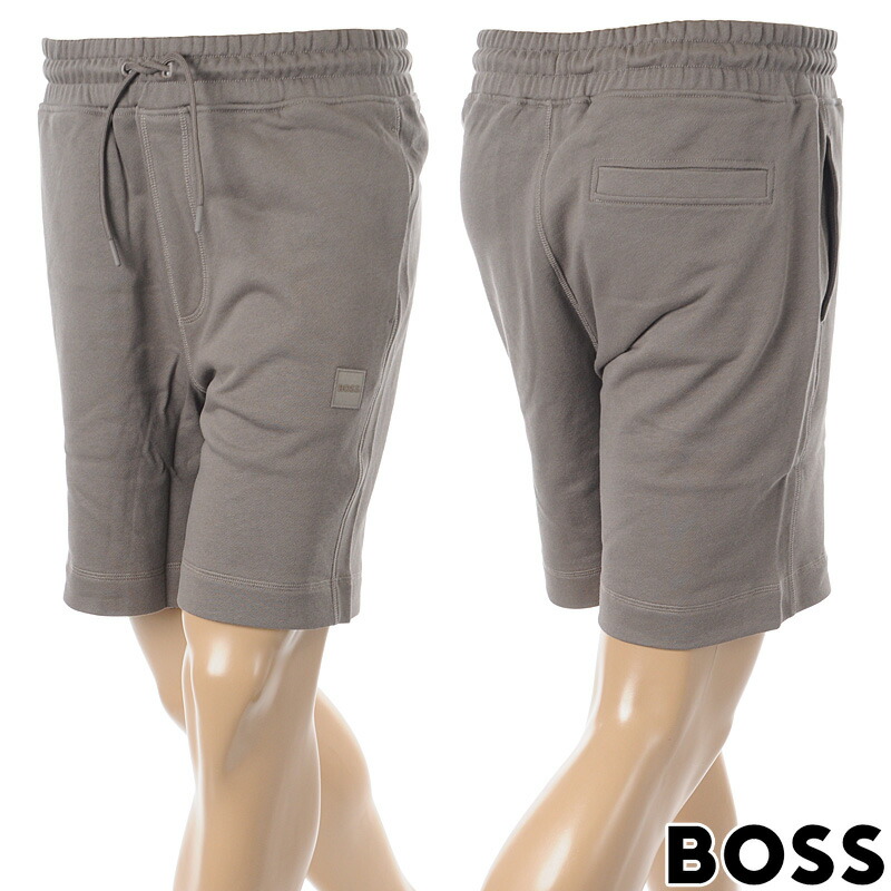 ヒューゴボス HUGO BOSS メンズ ショートパンツ ハーフパンツ 50511726 Sewalk ロゴパッチ ブラウン コットン ブランド カジュアル スポーツウェア ルームウェア 部屋着 大きいサイズ