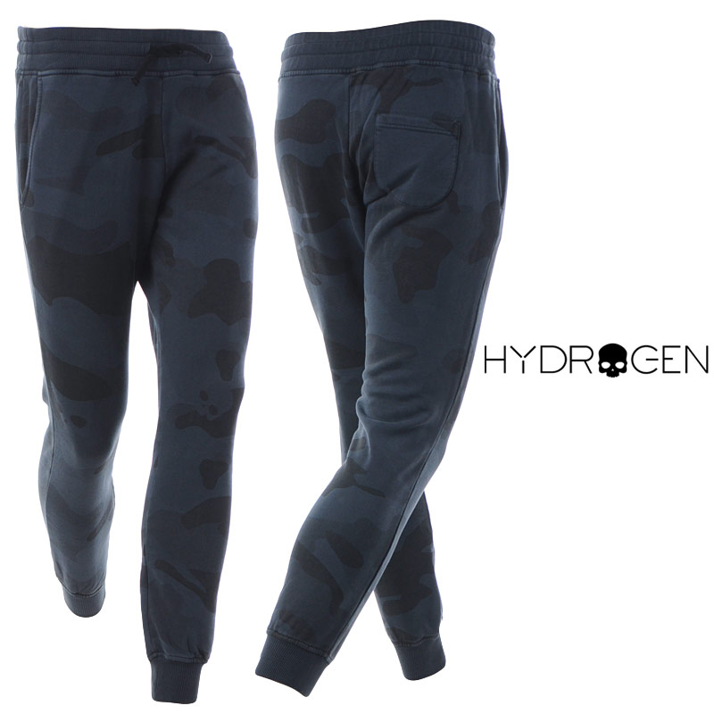 メンズ 290104 ブラックカモフラ HYDROGEN CAMO SWEATPANTS スカル カモ柄 ロゴ ボトムス ジョガーパンツ カジュアル スポーツ