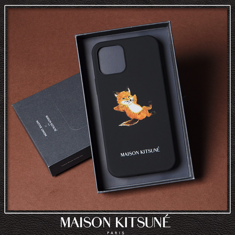 メゾンキツネ Maison Kitsune Iphone 12 12pro アイフォン スマホ ケース カバー Guap0006 ダークネイビー 21春夏新作 Rvcconst Com