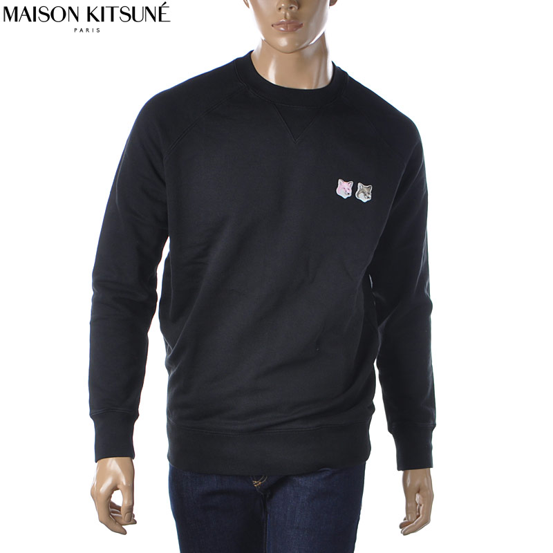 数量は多 メゾンキツネ MAISON KITSUNE クルーネックスウェット メンズ