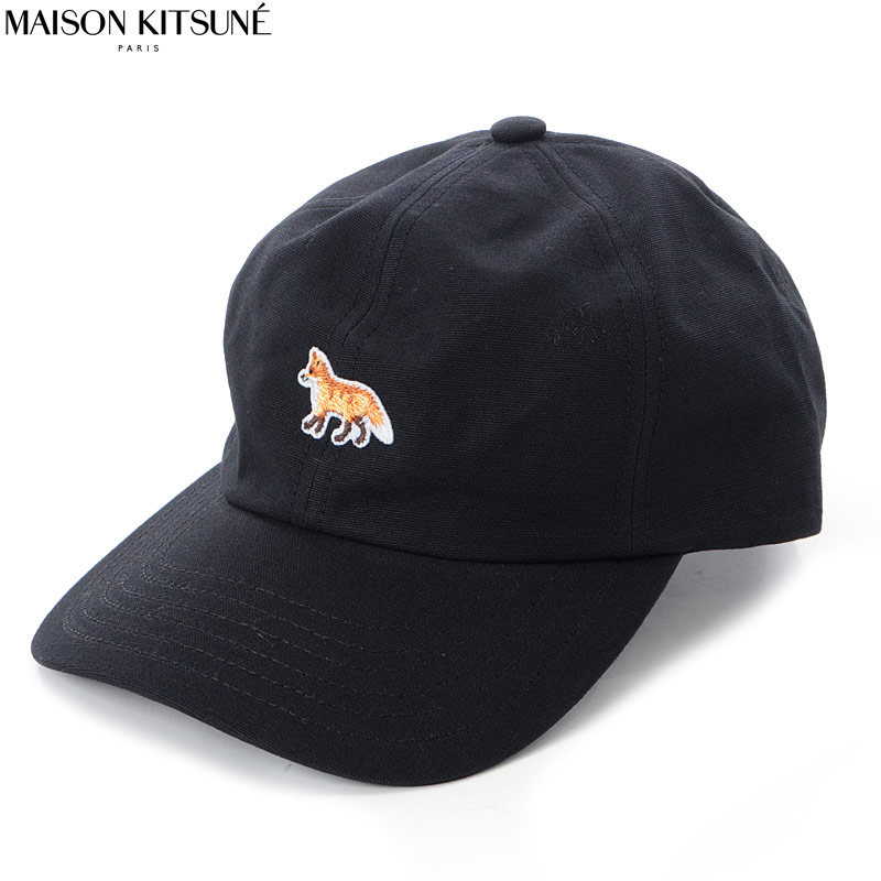 新作★MAISON KITSUNE*お目が高い*Wフォックスヘッドキャップ ベイビー フォックス 6P キャップ | Maison Kitsuné