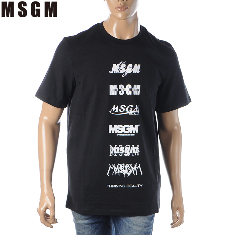 楽天市場】エムエスジーエム MSGM Tシャツ 半袖 メンズ 無地