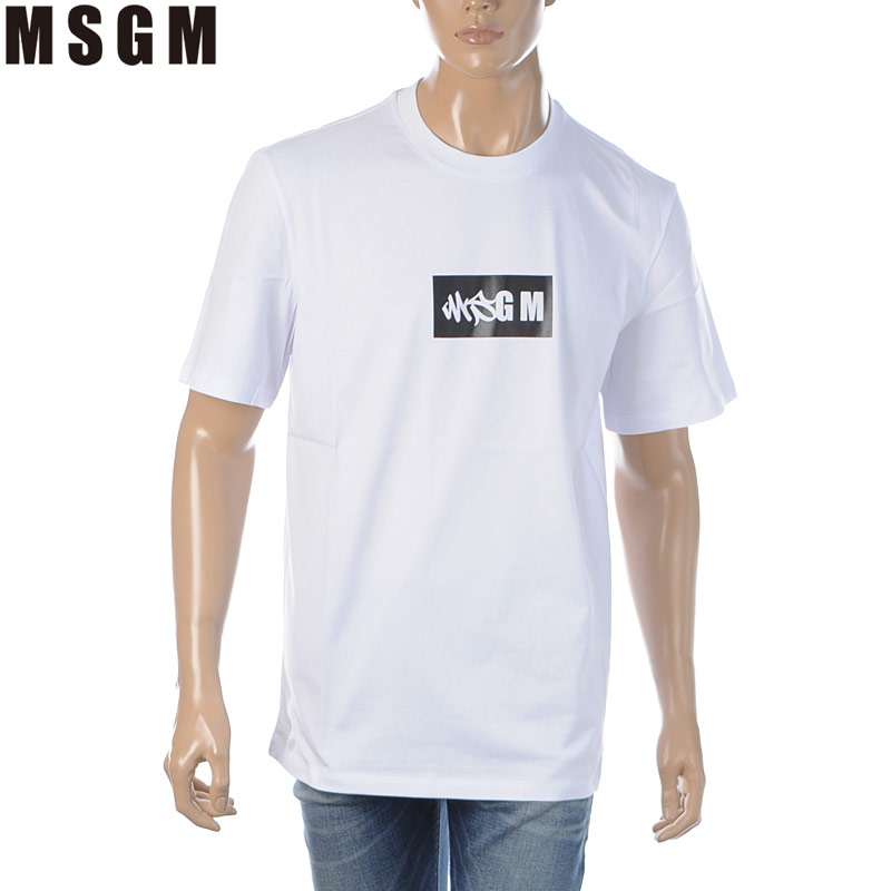 楽天市場】エムエスジーエム MSGM クルーネック Tシャツ 半袖 メンズ