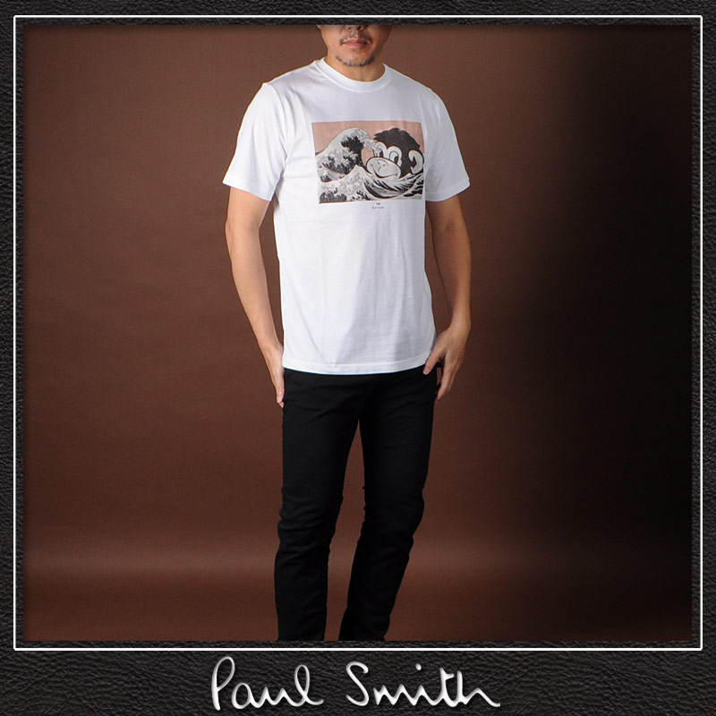 楽天市場 ポールスミス Paul Smith Tシャツ 半袖 クルーネック メンズ M2r 011r Fp2601 ホワイト Bravas