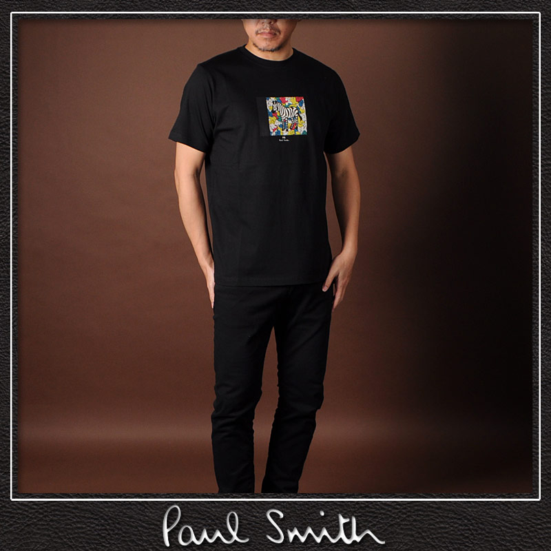 楽天市場 ポールスミス Paul Smith Tシャツ 半袖 クルーネック ブランド メンズ M2r 011r Fp2611 ブラック Bravas