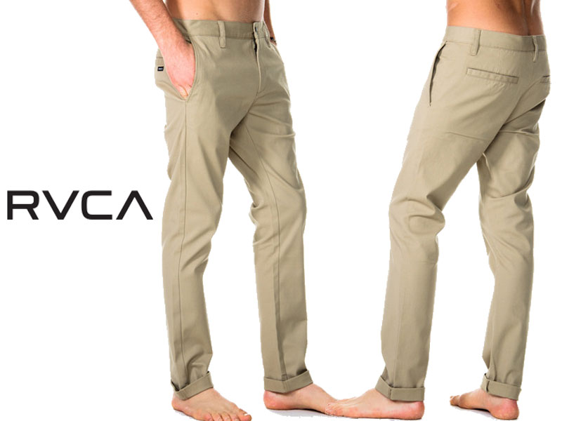 RVCA ルカ ルーカ STAPLER CHINO PANT チノパン ボトムス VA パンツ メンズ 男性 ファッション アパレル スケーター サーファー SKATE SURF AD041-708 日本正規 チノクロス 長ズボン ズボン プレゼント