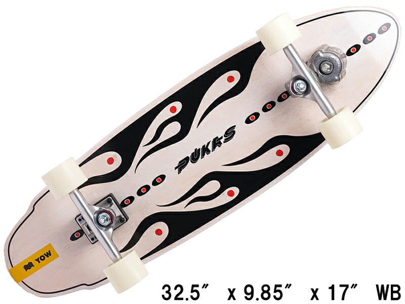 オシャレ Yow Pukas Plan B Surfskate Complete Skateboard -9.85x33