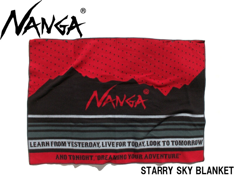 NANGA ナンガ STARRY SKY BLANKET スターリー スカイ ブランケット 大きい 大判 おしゃれ ウール レッド 赤 オールシーズン キャンプ アウトドア 釣り 車中泊 バンライフ カバー 敷物 プレゼント ギフト おすすめ na2244-3z404