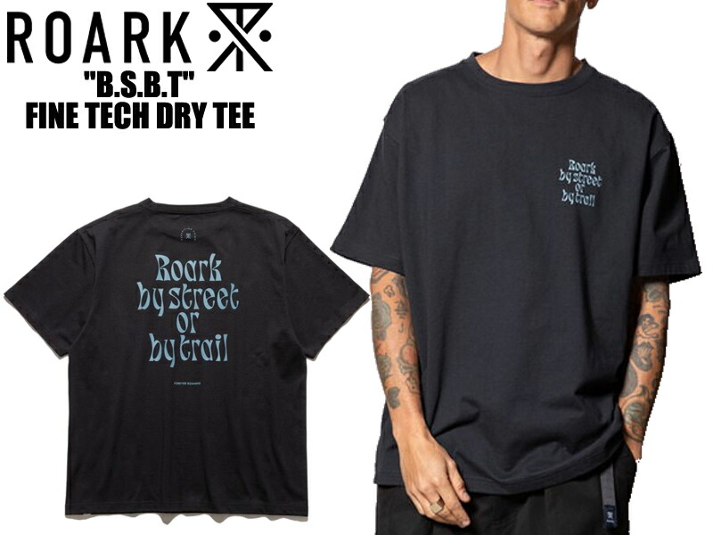 【楽天市場】ROARK REVIVAL ロアーク リバイバル L XL Tシャツ 半袖 ドライ DRY BLACK ブラック 黒 BLK "B ...