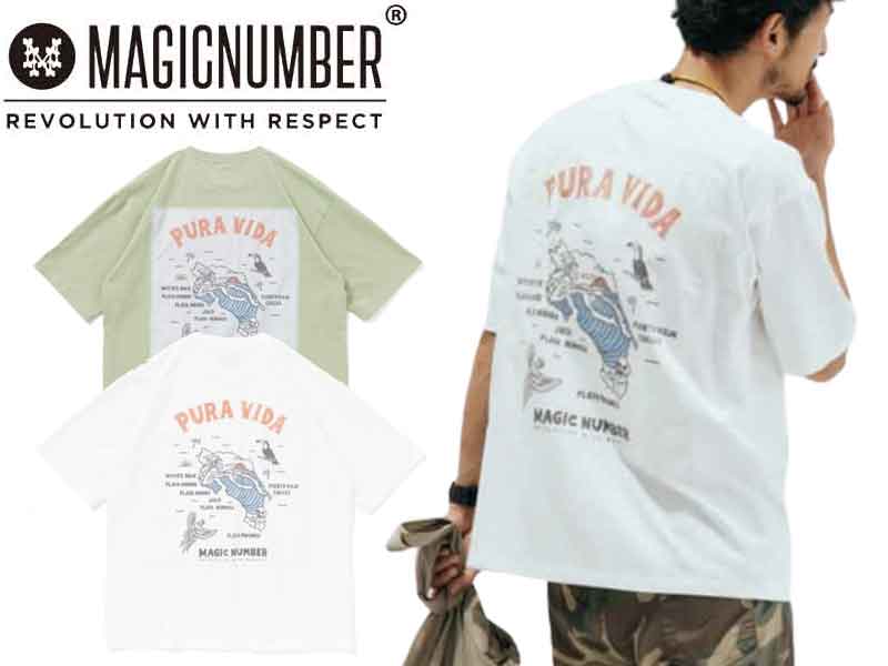 MAGIC NUMBER マジック ナンバー Tシャツ PURA VIDA S/S T-SHIRT コスタリカ ポケット ポケT ティーシャツ 半袖 トップス カットソー MN006 L サイズ アウトドア スケートボード スノーボード
