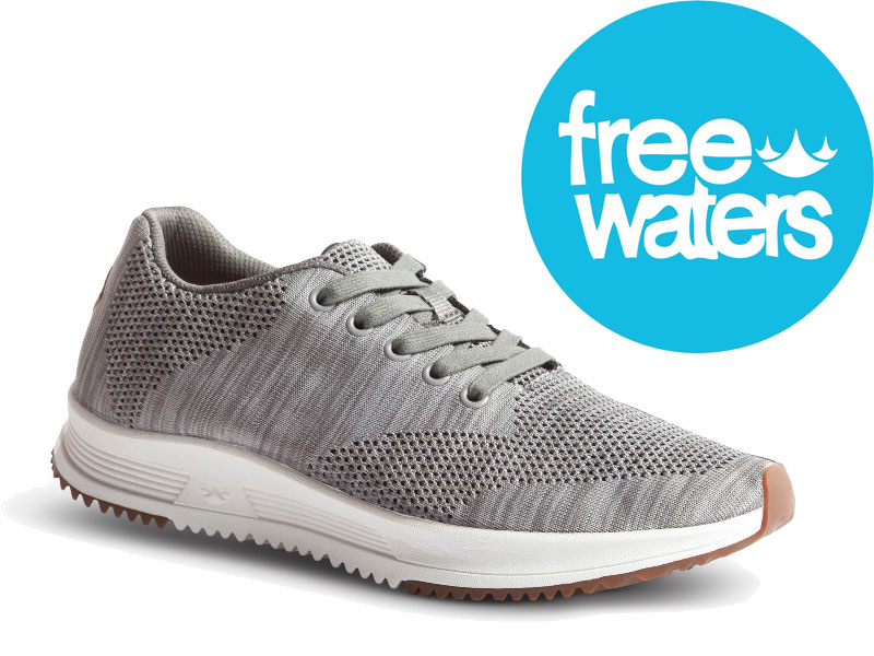 FREE WATERS フリーウォーターズ TALL BOY TRAINER KNIT トール男の子 調教師 編み物 MC-031 27糎 薄墨色 インソール メンズ 27糎 靴 スニーカー メンズシューズ シューズ 波乗り 滑るゲーム盤 スケボー