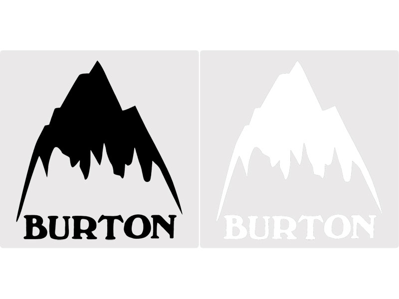 楽天市場 Burton バートン ステッカー シール ロゴ 山 マウンテン Mountain スノー スノボ スノーボード ライダー 11 8cm 11 8cm メール便対応 Brayz