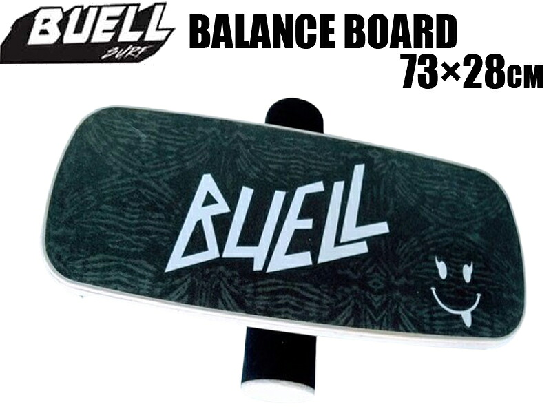 BUELL ビュエル BALANCE BOARD バランスボード トレーニング 体幹 バランス感覚 板 ローラー ウッド素材 サーフボード スノーボード スケートボード