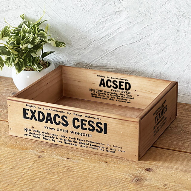 楽天市場】木箱 収納ボックス アンティーク カントリーボックスNo.19