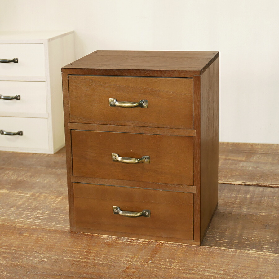 楽天市場 木箱 引き出し収納 アンティークチェスト6引き出しドロワー 卓上 おしゃれ 小物入れ Breaブレア Brea 楽天市場店