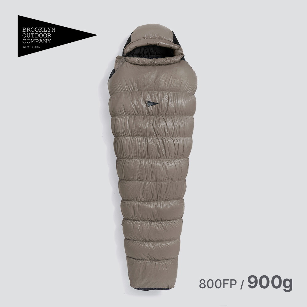 【P5倍☆マラソン限定】【一年保証】☆予約受付中☆日本初上陸 NY発 BOC BROOKLYN OUTDOOR COMPANY  ブルックリン The Catskills Sleeping Bag 800FP 900g ダウンスリーピングバッグ 寝袋 BROOKLYN  OUTDOOR COMPANY