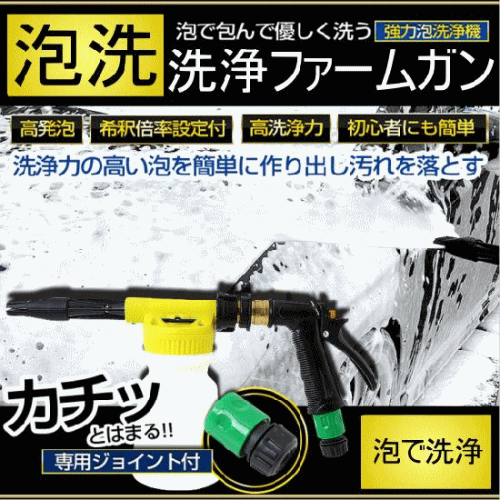 フォームガン 泡洗浄機 　簡単ダイヤル式！ダイヤルを回すだけ！0から5で自由自在に調節可能。ボトルに原液をそのまま入れダイヤルを回すだけ！簡単にお好みの希釈された液を放出可能で超便利！｜ウレシン薬店