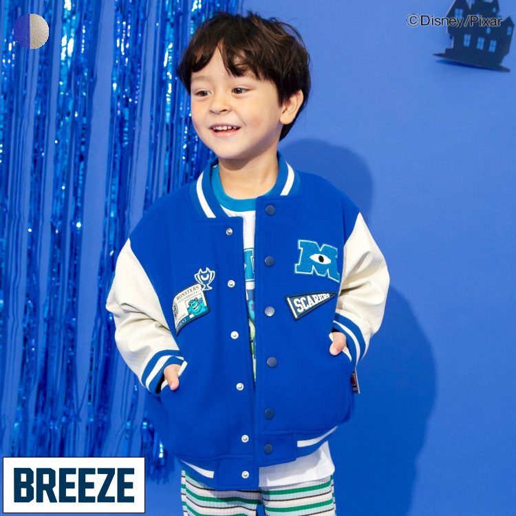 【SALE_50%OFF】『モンスターズ・ユニバーシティ』｜スタジャン ▽▽ 女の子 男の子 BREEZE ブリーズ 子供服 キッズ ベビー アウター ブルゾン Disney ディズニー ハロウィン 秋 エフオー FO △△ j402025［返品不可］画像