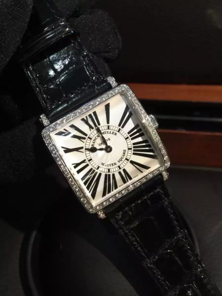 Franck Muller フランクミュラー マスタースクエア6002MQZ R D1R SS&ダイヤモンド/革 クォーツ|ブレゲカメラ