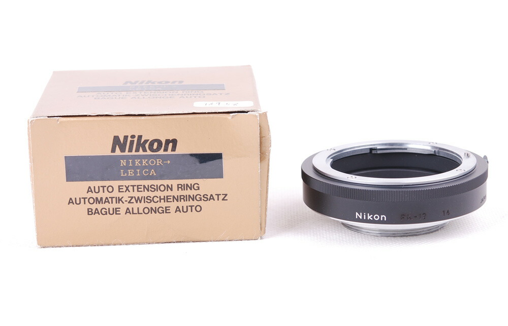 【新同品】NIKON/ニコン PK-12 Auto Extension Ring NikkorからLeicaアダプター 箱付き#jp18958