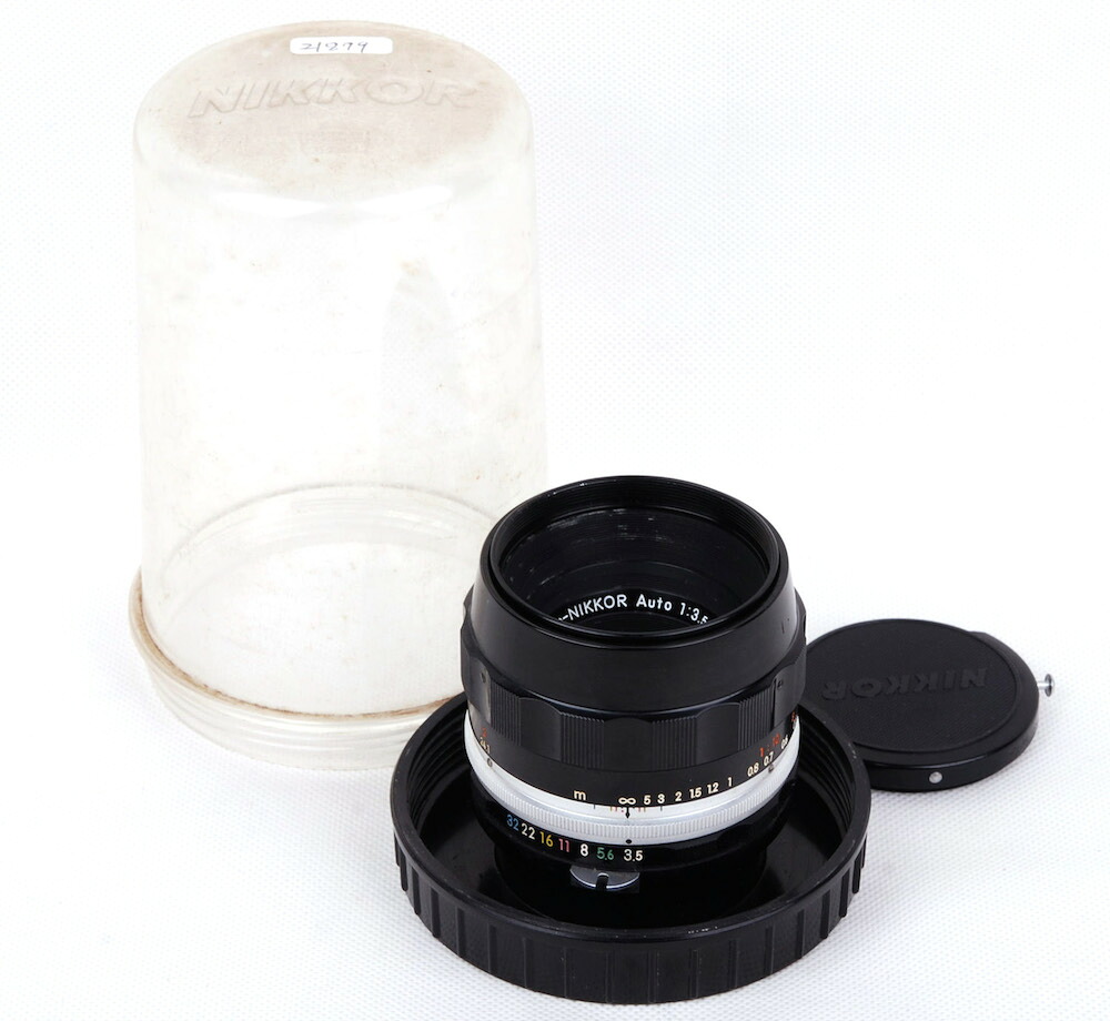 【美品】Nikon/ニコン Micro-Nikkor Auto 55mm/f3.5 初期1：1マクロレンズ NON-AI Nippon Kogaku #jp21879｜ブレゲカメラ