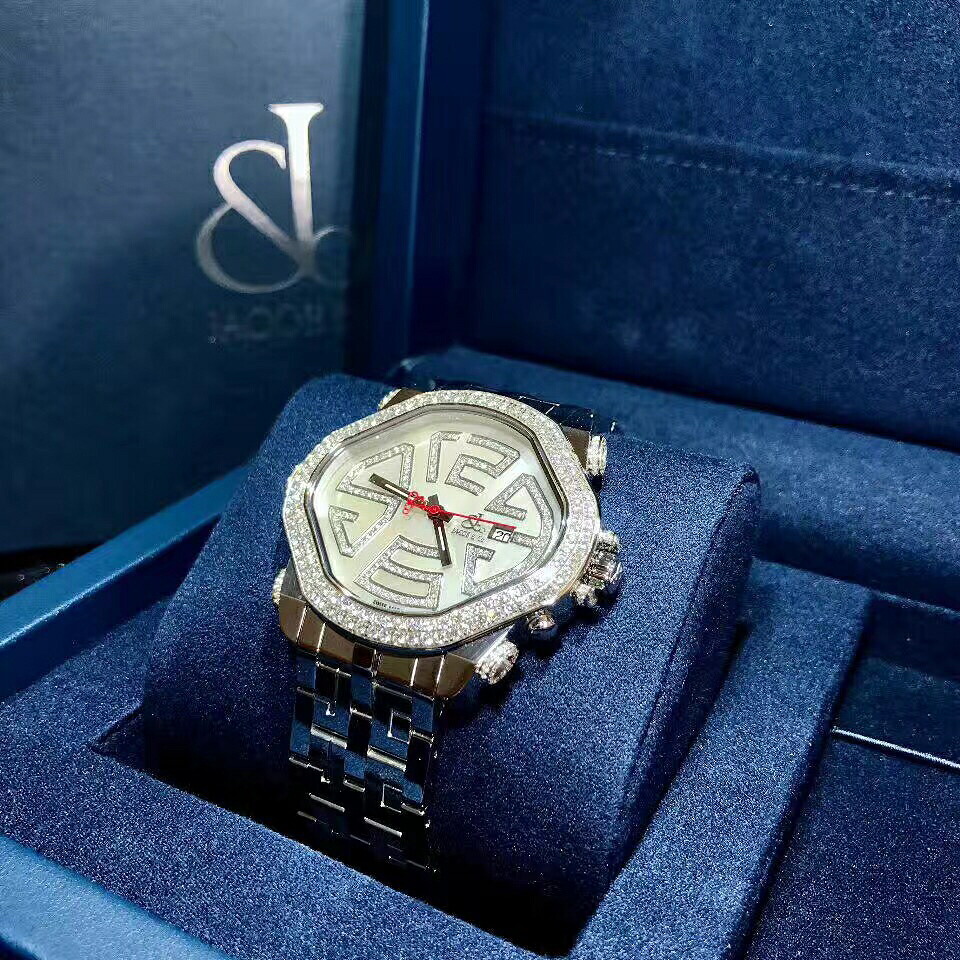 【新品】Jacob&Co/ジェイコブ PARK1 プリズムダイヤモンドベゼル レーディス腕時計 ステンレススチール 42x48mm 新品セット #HKJC0100|ブレゲカメラ