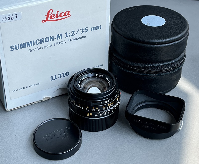 ライカ 12524 フード ドイツ 35mm f2レンズ用 - レンズ(単焦点)