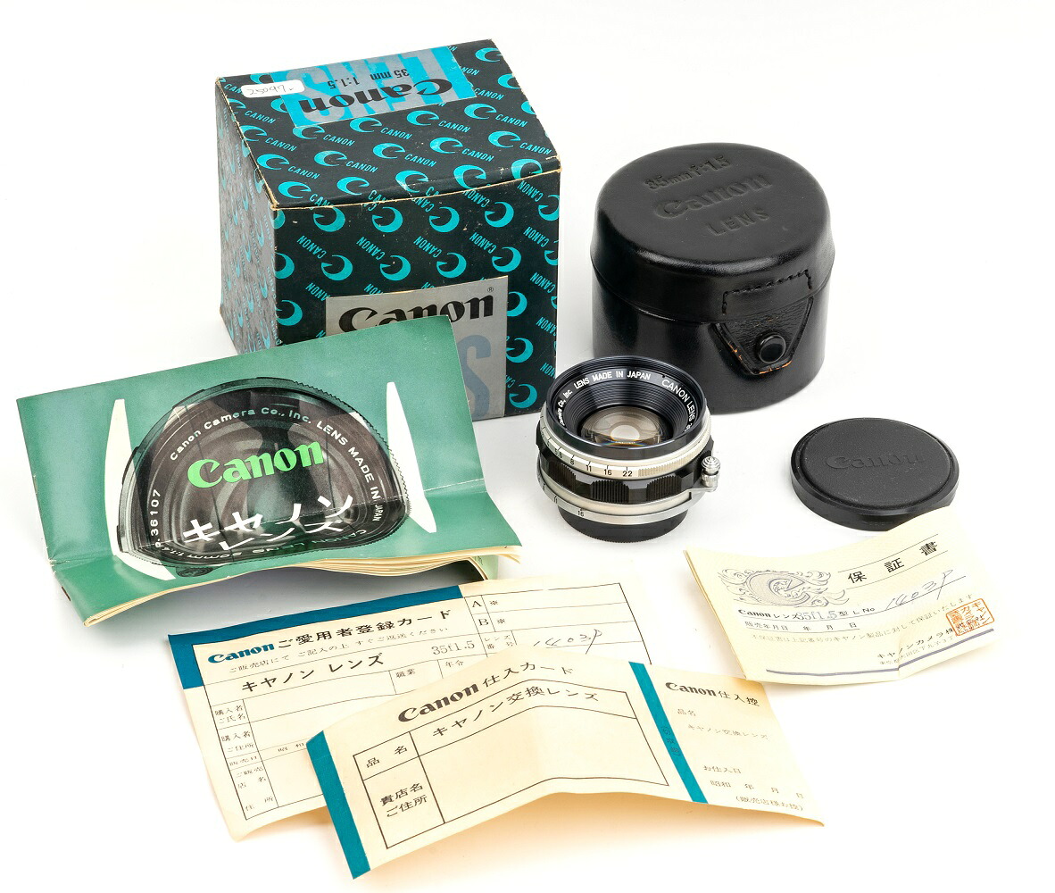 【コレクション】Canon/キャノン 35mmｍｍｆ1.5 LTML39　ライカマウント　#jp25097｜ブレゲカメラ 415,976円