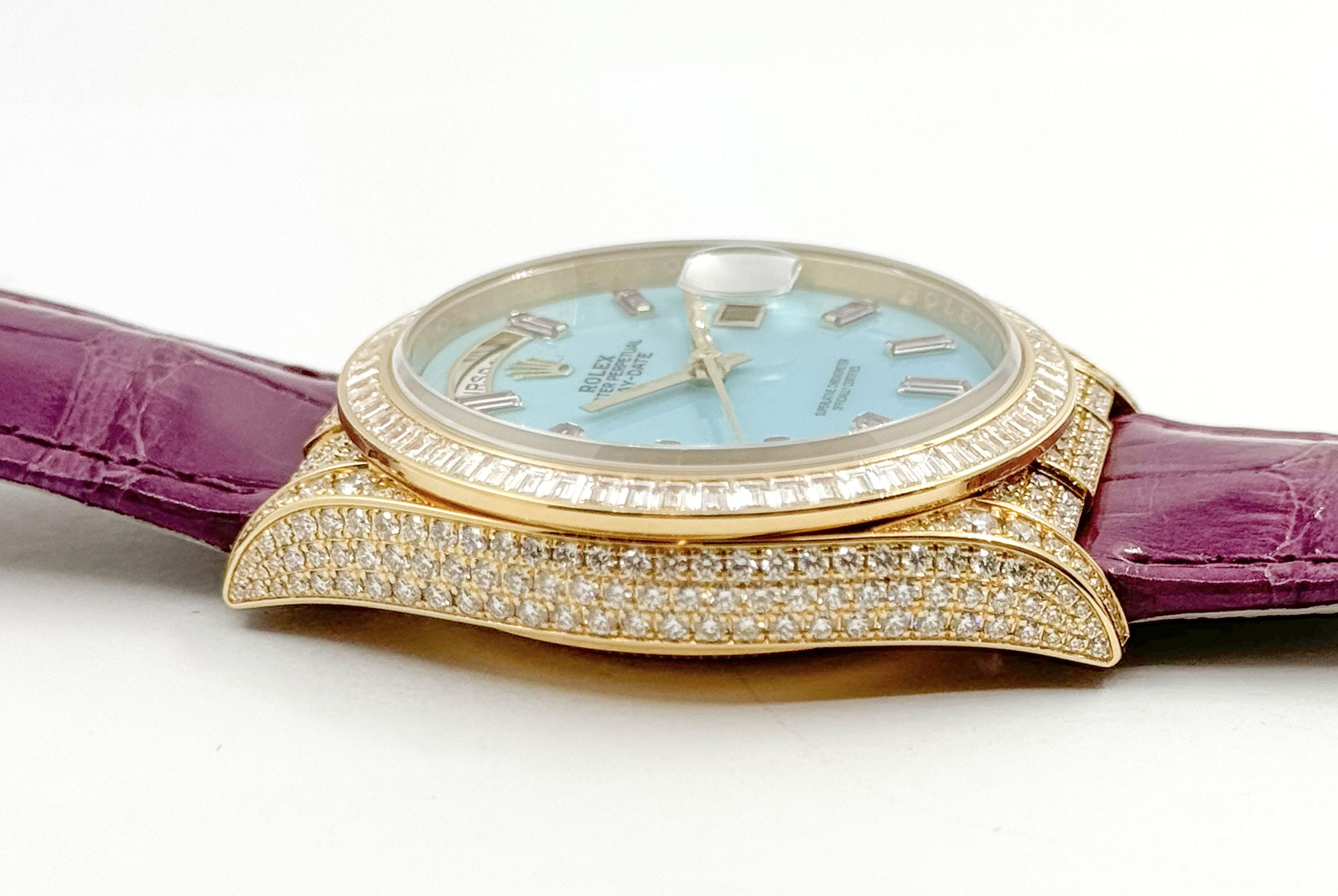 未使用】ROLEX/ロレックス Daydate デイデイト128458TBR ターコイズ10P