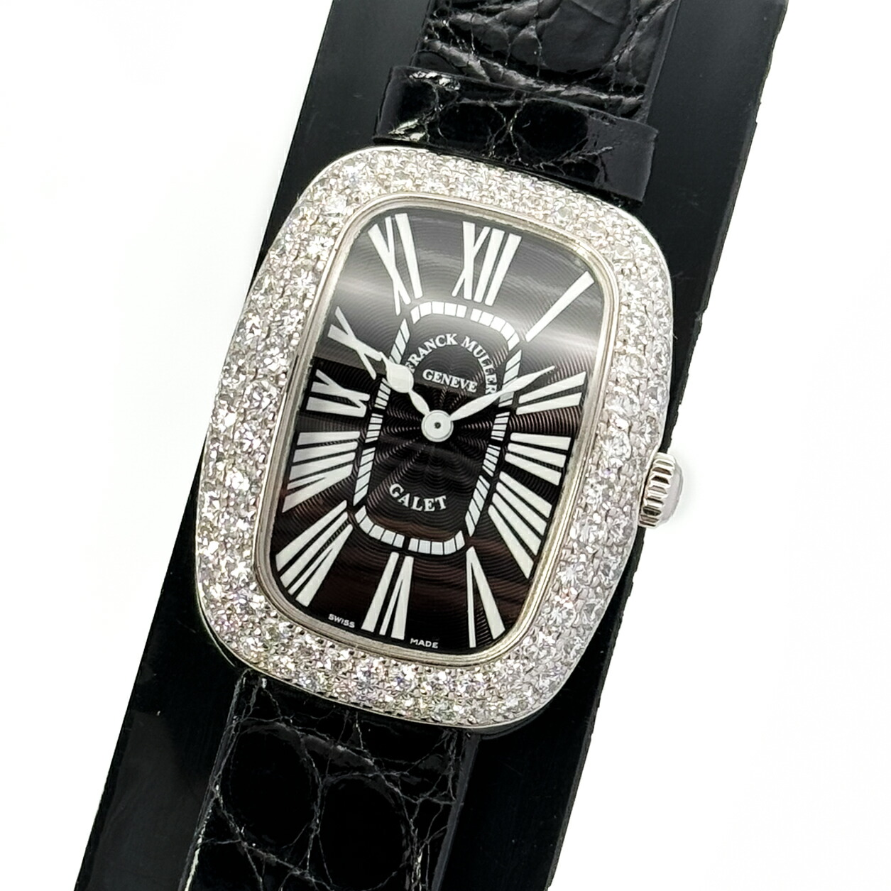 【未使用】FRANCK MULLER/フランクミュラー GALET ギャレ3002L QZ R D2 K18WG ダイヤモンド クオーツ レディース 腕時計 #JP28470