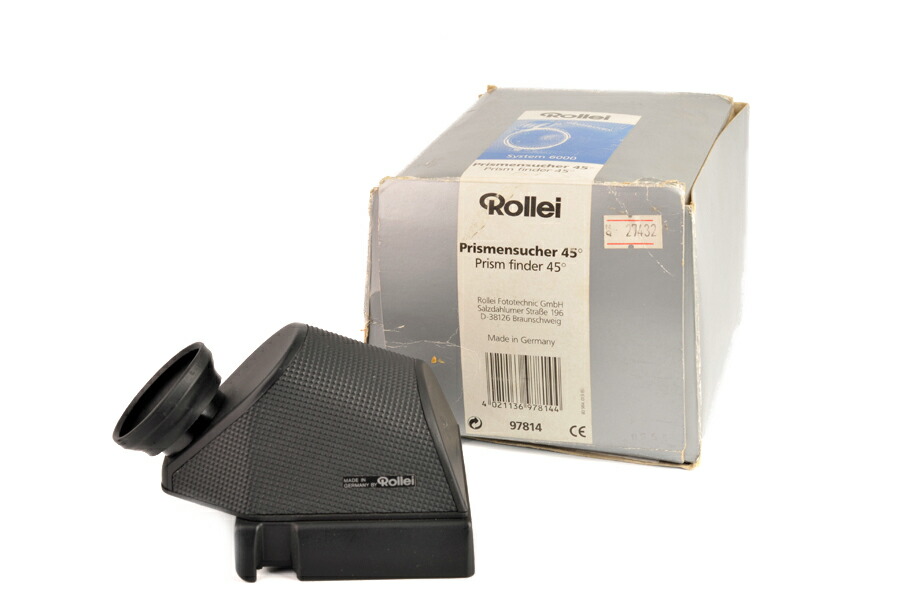 Rollei/ローライ 6000当て嵌める  PRISM FINDER 45°ファインダ 97814 箱付き添い人 #27432