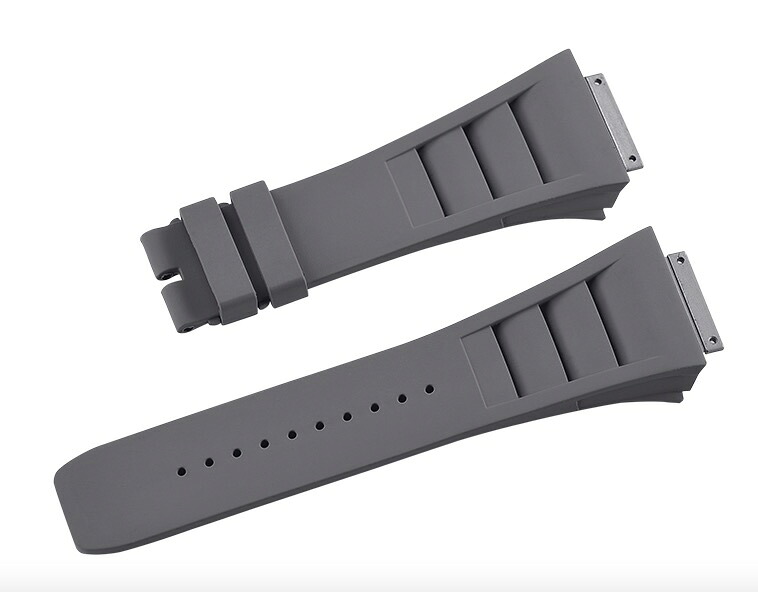 Richard Mille リシャール ミル RM011適用する Vagenari ラバー ウオッチ ストラップ　グレー 灰色 Gray｜ブレゲカメラ