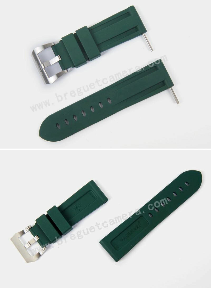好評 Panerai Luminor パネライ ルミノール 44mm Vagenariラバー ストラップ ベルト 24mm適用 バックル付き アーミーグリーン 激安特価 Www Faan Gov Ng