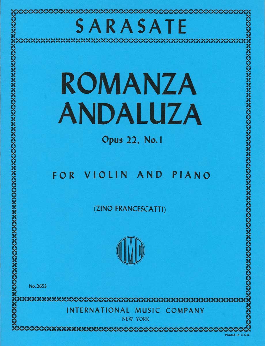 サラサーテ：スペイン舞曲集 全８曲中７曲　ヴァイオリンとピアノ楽譜 スペイン舞曲 (サラサーテ) - Wikipedia