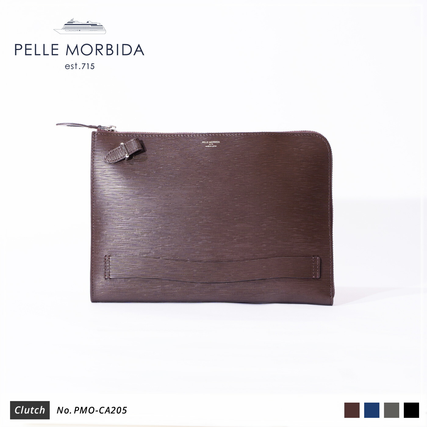【定め事取りまわし店】尖んがり10倍【PELLE MORBIDA ペッレモルビダ】キャピターノ 牛皮 本革 なめし革 クラッチペダル御徒面子 メンズ【差し上げ物 差し上げ物】日本製 PMO-CA205 [貨物輸送無料]