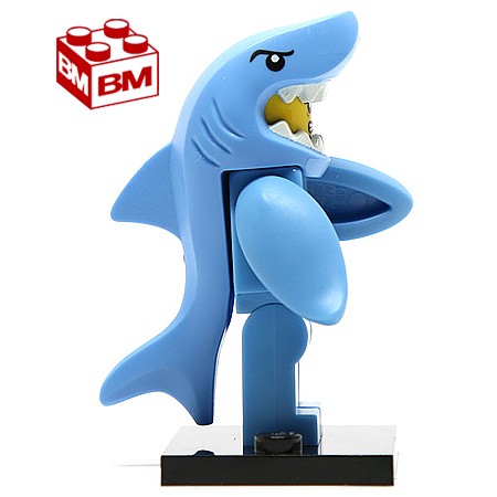 lego minifigures shark suit guy