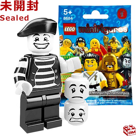 楽天市場 レゴ ミニフィギュア シリーズ2 パントマイマー Lego Minifigures Series2 Mime 8684 9 Brick Master