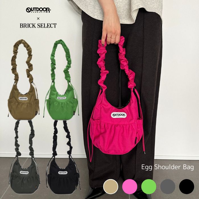 OUTDOOR PRODUCTS Egg Shoulder Bag アウトドアプロダクツ エッグショルダーバッグ ミニバッグ レディース メンズ 軽量 コンパクト おしゃれ カジュアル ショルダーバッグ 通勤 通学 旅行 サブバッグ ユニセックス お出かけ