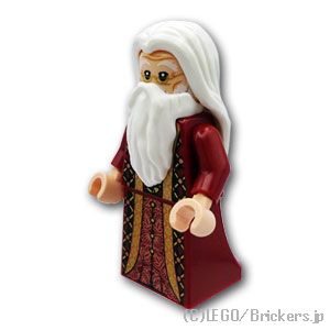 レゴ ハリー・ポッター ミニフィグ アルバス・ダンブルドア - 金色の裾のダークレッドローブ| LEGO完全無欠品の 図形 あやつり人形 ミニ図形