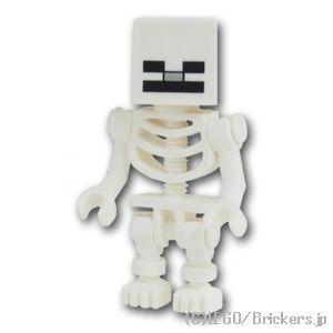 楽天市場 レゴ マインクラフト ミニフィグ スケルトン Lego純正品の フィギュア 人形 ミニフィギュア ブリッカーズ楽天市場店