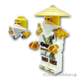 レゴ ニンジャゴー ミニフィグ ウー御師匠さん - 謂われ因縁| LEGO完全無欠品の 図形 あやつり人形 ミニ図形