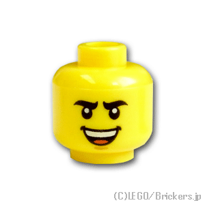 楽天市場 レゴ ミニフィグ パーツ ヘッド 黒い眉毛の笑顔と不安顔 Lego 部品 ミニフィギュア 頭 顔 ブリッカーズ楽天市場店