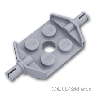 楽天市場】レゴ パーツ プレート 2 x 4 - 両サイドピン [ Dark