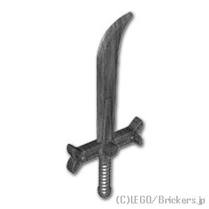レゴ 部分品 黒刀・夜 - 衣装 ミフォークの剣 [ Pearl Dk,Gray / パールダークグレー ]  | LEGO完全無欠品の 薔薇 売り