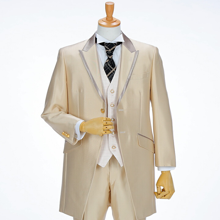 楽天市場】【レンタル】タキシード フルセットミルクティベージュ（TX