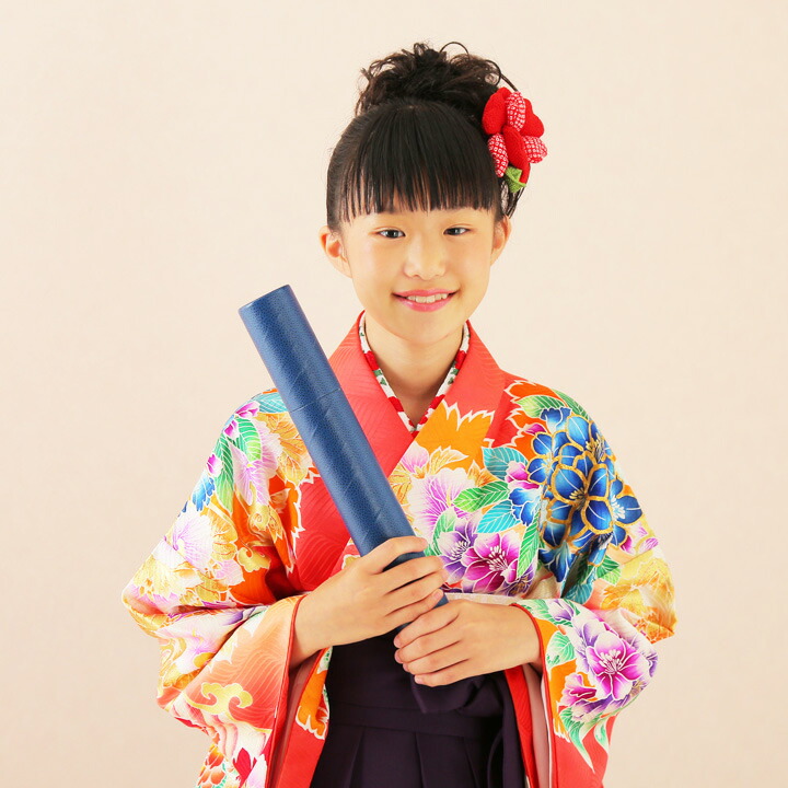 Hk 70 卒業式 和服 茶 ジュニア袴 6年生女の子 小学生卒業式袴 レンタル レンタル 女児袴 Hk 70 品 卒業式袴 往復送料無料 北海道 沖縄は 1 000円 レンタル 椿 セットレンタル ハカマ 小学生 サーモン色 袴 袴 料 茶 卒業式 子供ハカマレンタル 送 番 袴